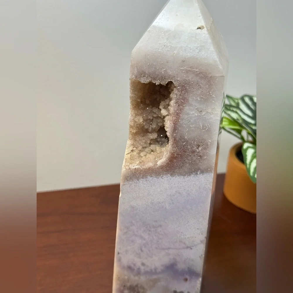 4lb Huge Pink Amethyst Crystal Druzy Tower